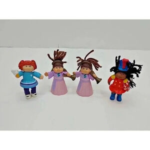 Vintage 1990's Cabbage Patch Kid Miniature Figures Lot of 4